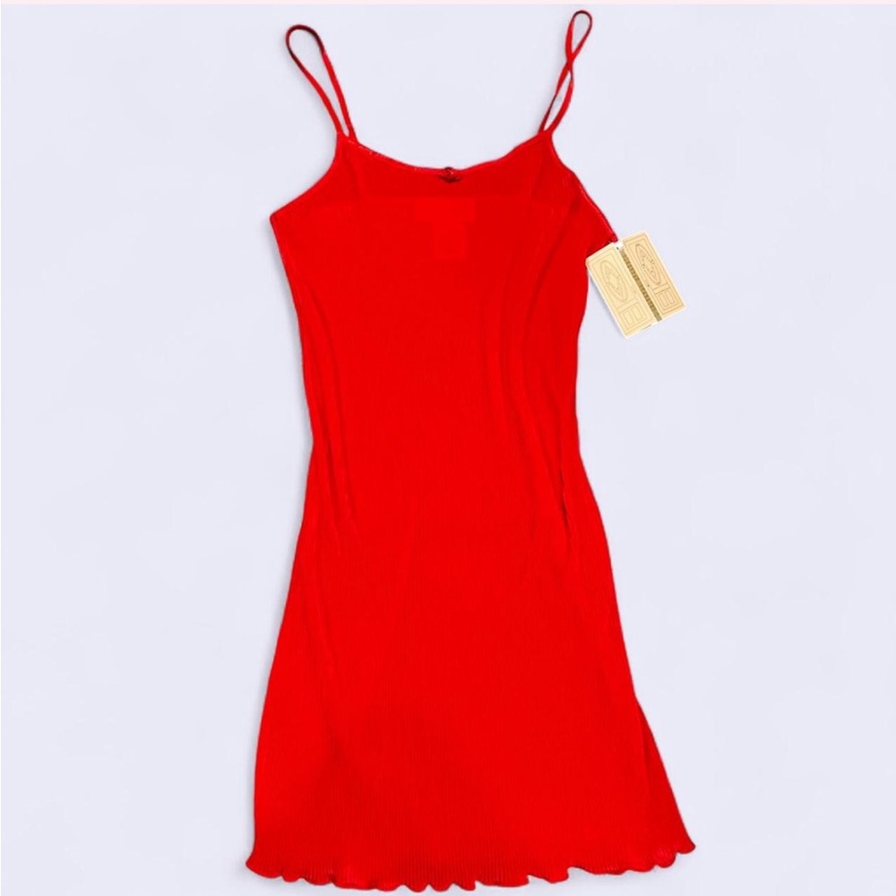 Tiffany’s Closet Sheer Red Slip Dress NWT